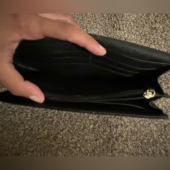 Michael Kors Black and Gold Snap Wallet - Picture 6 of 10